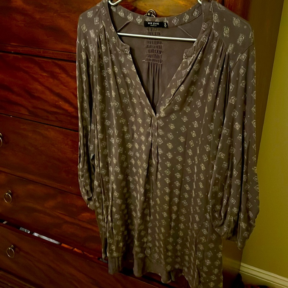3 FOR $20- MAX Jeans too with 3/4 button up sleeves 1X